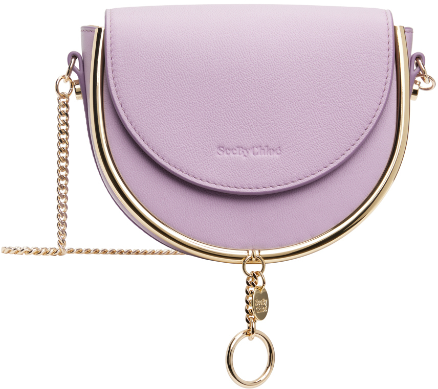 Shop See By Chloé Purple Mara Evening Bag In 507 Lilac Breeze