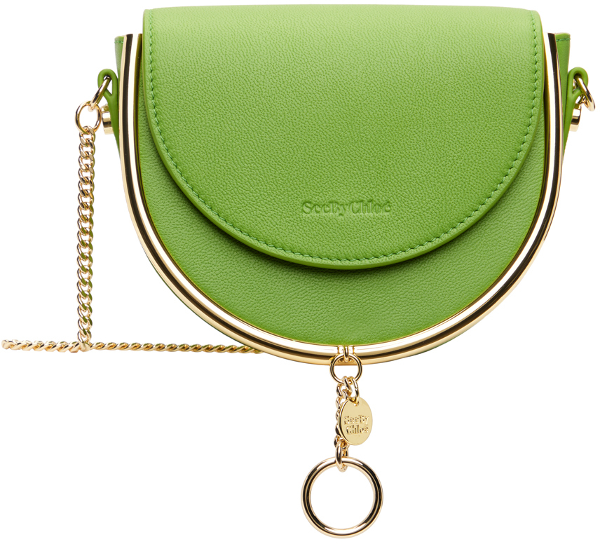 See By Chloé Green Mara Evening Bag In 36z Rainy Forest