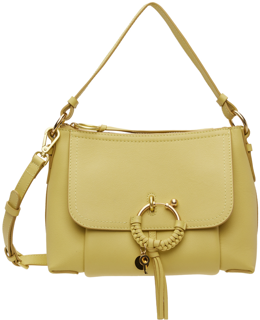 Shop See By Chloé Yellow Small Joan Crossbody Shoulder Bag In 35t Russet Green