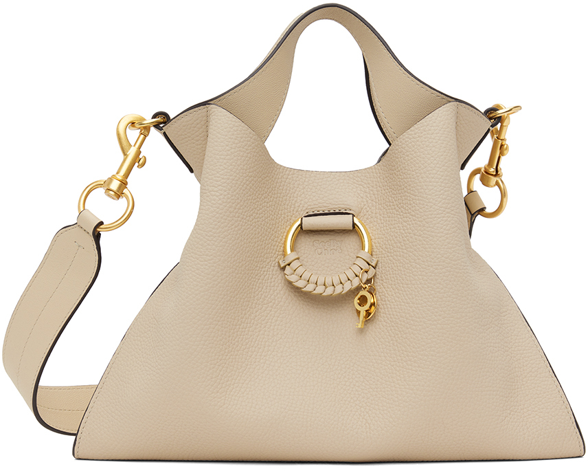 Beige Joan Small Top Handle Bag by See by Chloé on Sale