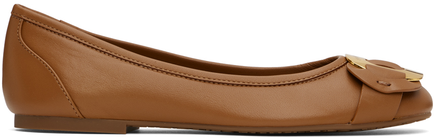 Tan Chany Ballerina Flats