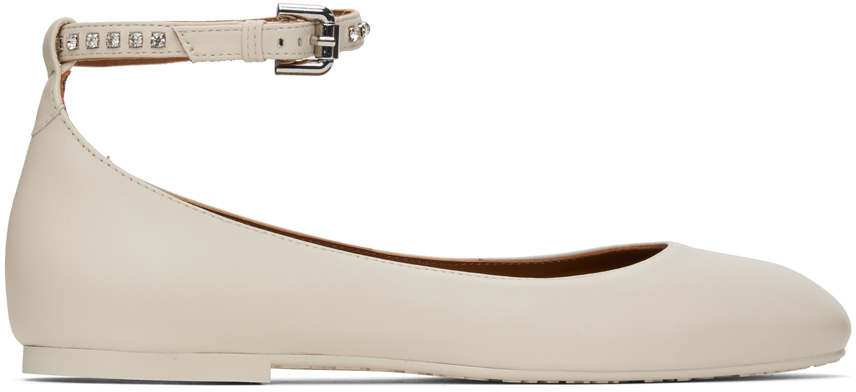 See by Chloé Beige Lynette Ballerina Flats