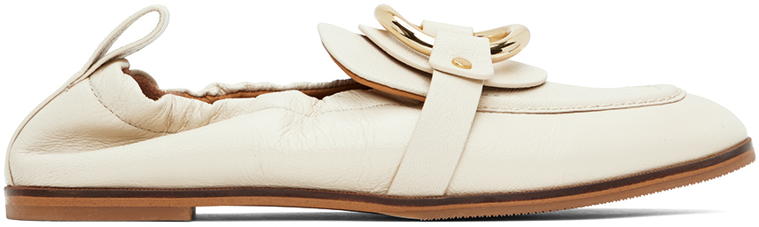 See By Chloé Off-white Hana Loafers In 139 Ivory