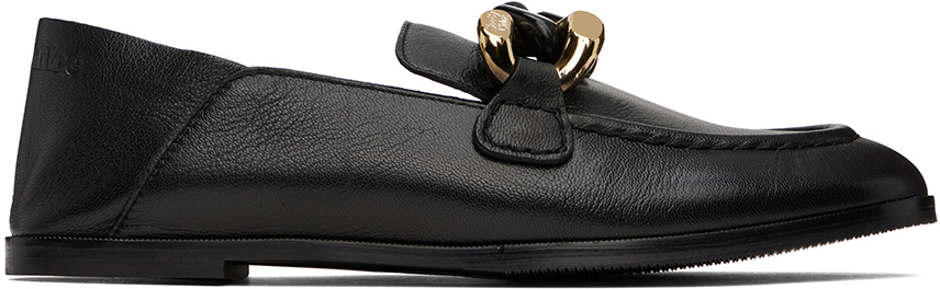 【関税込み】See by Chloe タン Monyca ローファー Black Monyca Loafer by See by Chloé on Sale