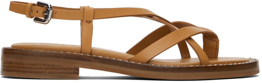 【関税込み】See by Chloe タン Lynette ヒールサンダル See by Chloéのタン Lynette ヒールサンダルがセール中