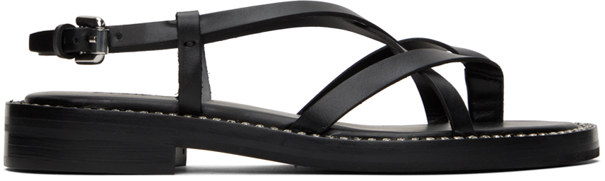 Black Lynette Sandals