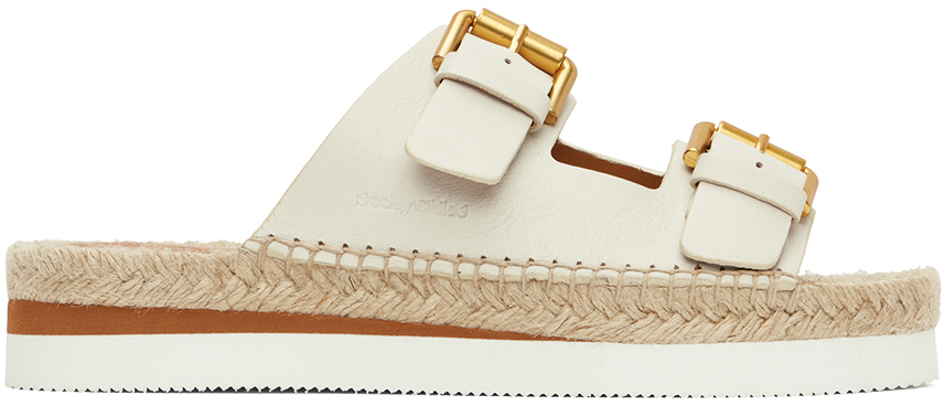 See By Chloé Double-strap Sandals In 139 Ivory