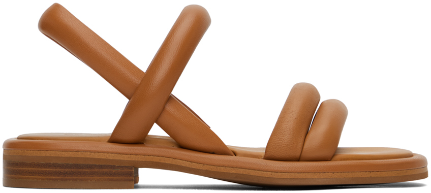 See By Chloé Tan Suzan Flat Sandals In 221-tan