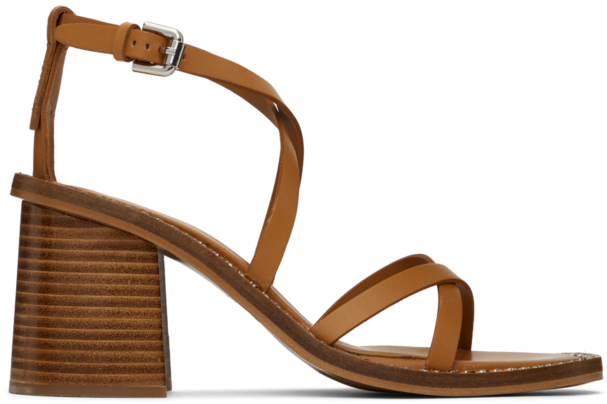 See By Chloé Tan Lynette Heeled Sandals In 553 Tan