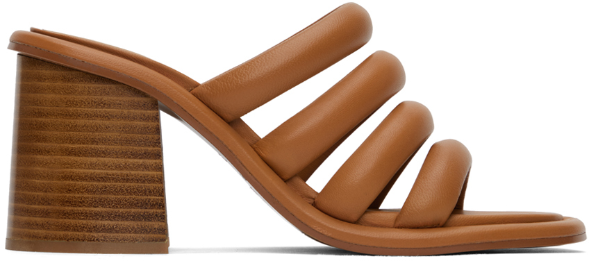 Shop See By Chloé Tan Suzan Heeled Sandals In 221-tan
