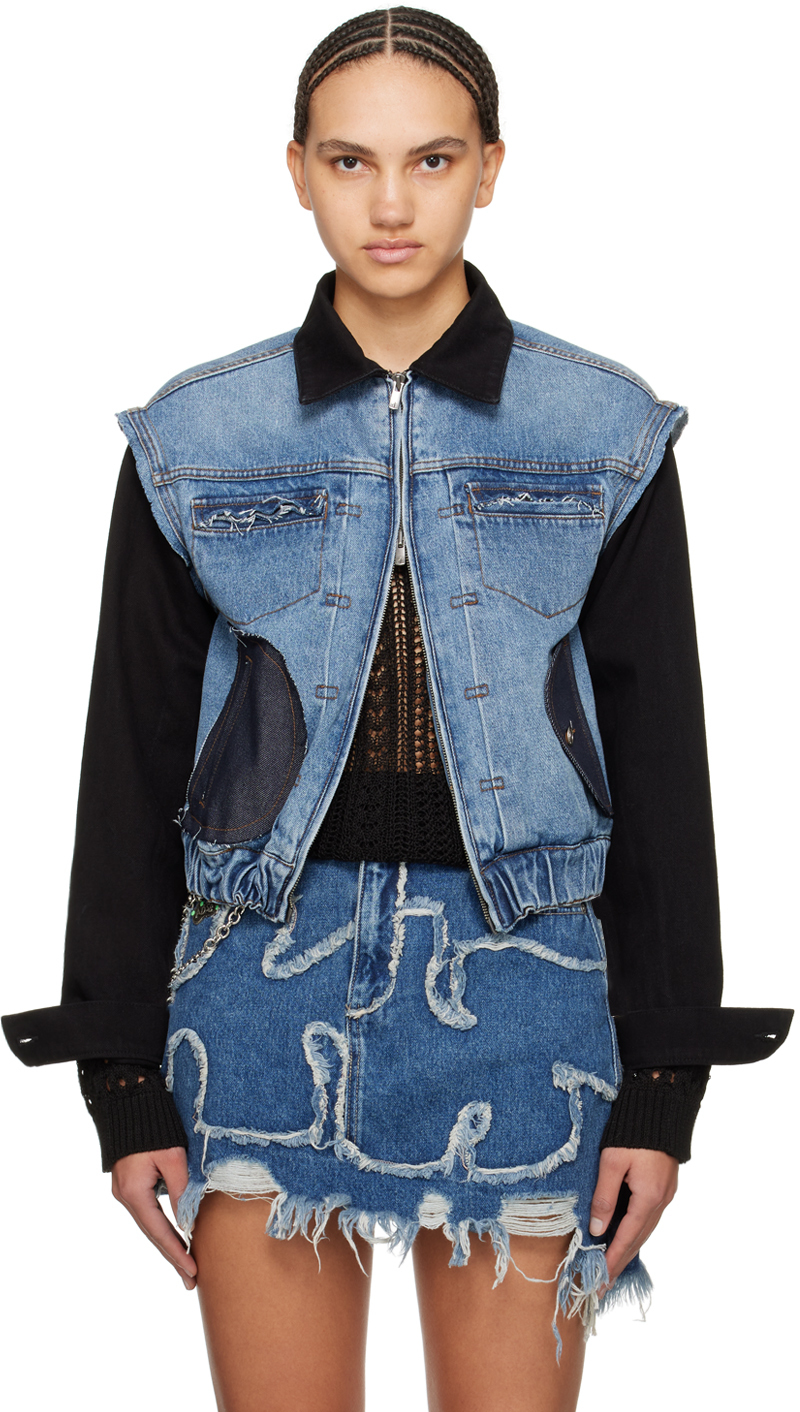 【関税込み】Andersson Bell ブルー Jamie デニムジャケット Blue Jamie Denim Jacket by Andersson Bell on Sale