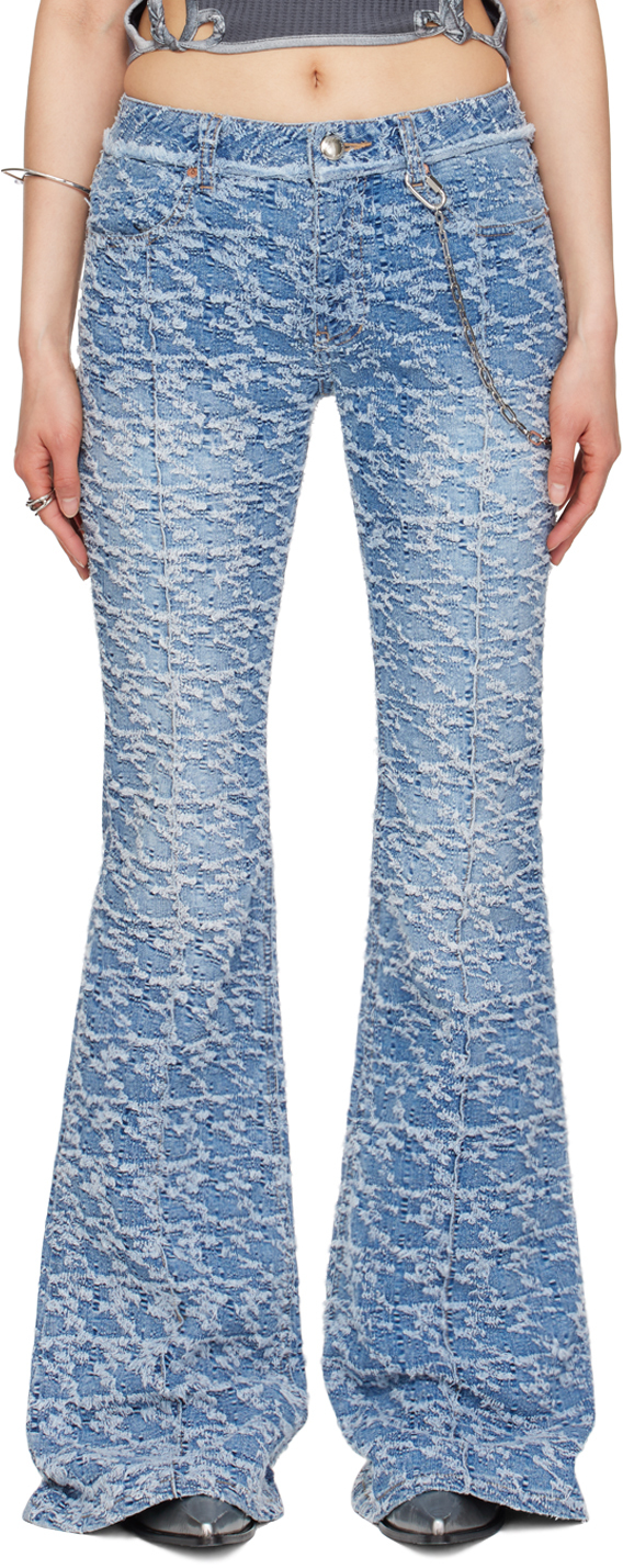Shop Andersson Bell Blue Agnes Jeans In Washed Blue