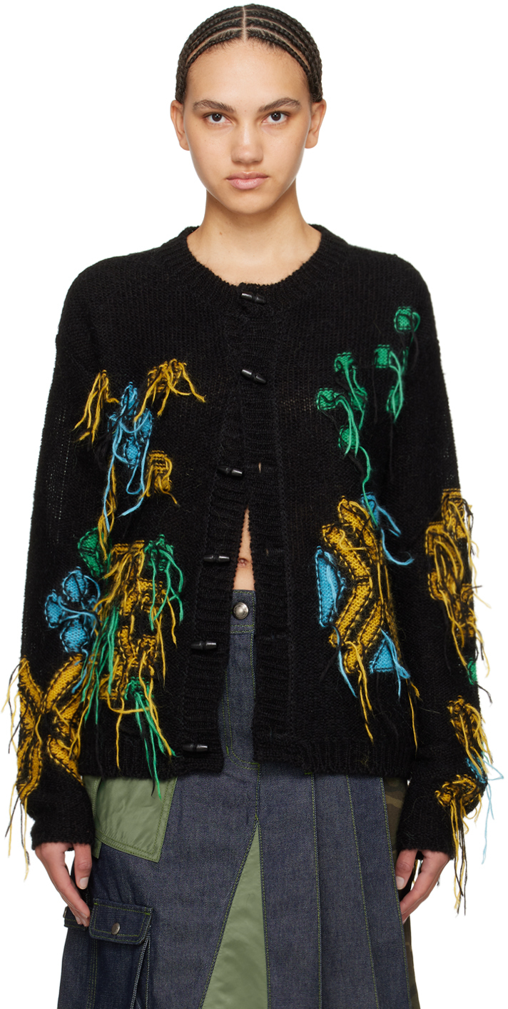 Black Macaron Cardigan by Andersson Bell on Sale