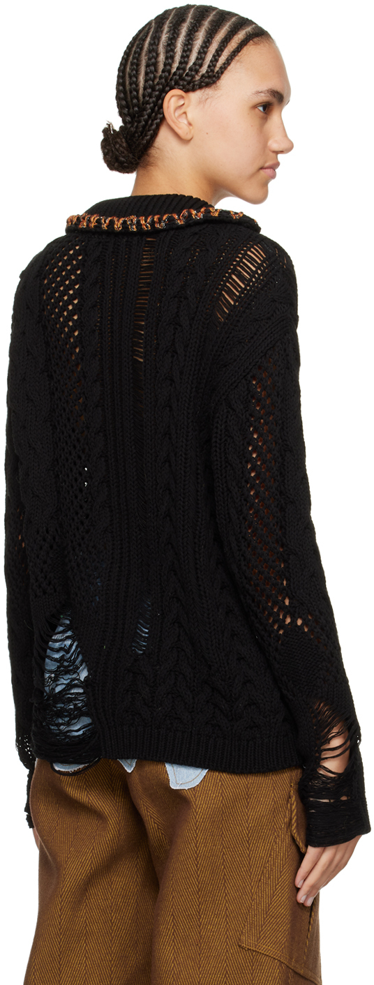 Andersson Bell Black Sauvage Cardigan In Black