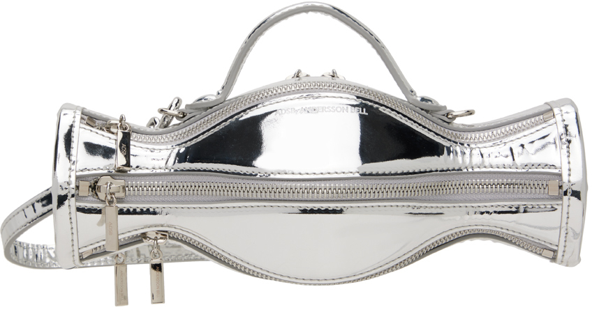Silver Mini Vaso Bag by Andersson Bell on Sale