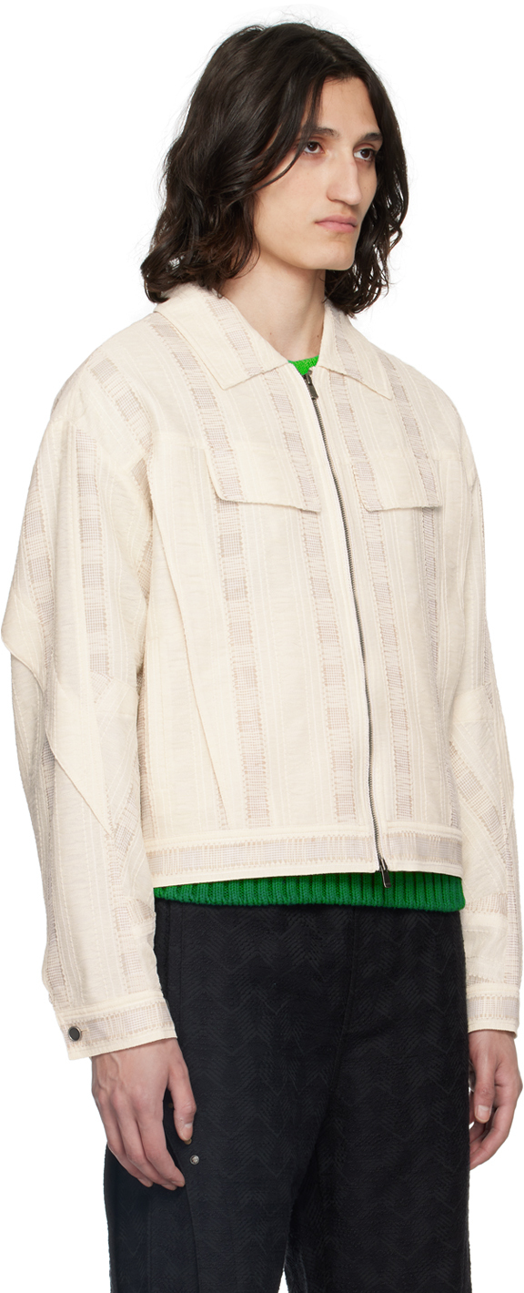 Andersson Bell Off-white Fabrian Jacket In Ecru