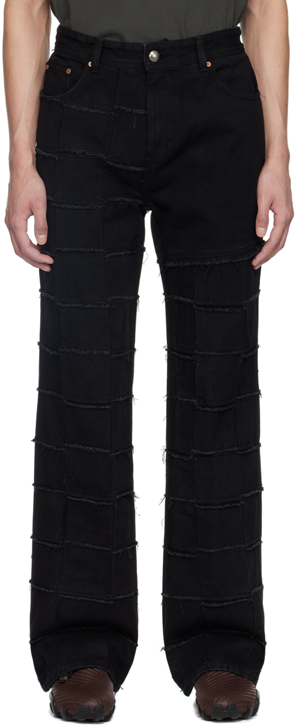 Shop Andersson Bell Black New Patchwork Jeans