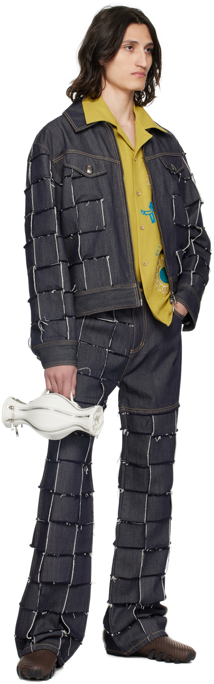 Andersson Bell Indigo New Patchwork Jeans In Indigo