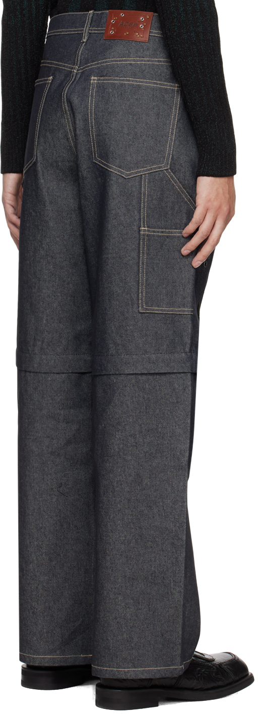 Andersson Bell Indigo Cutout Jeans In Indigo