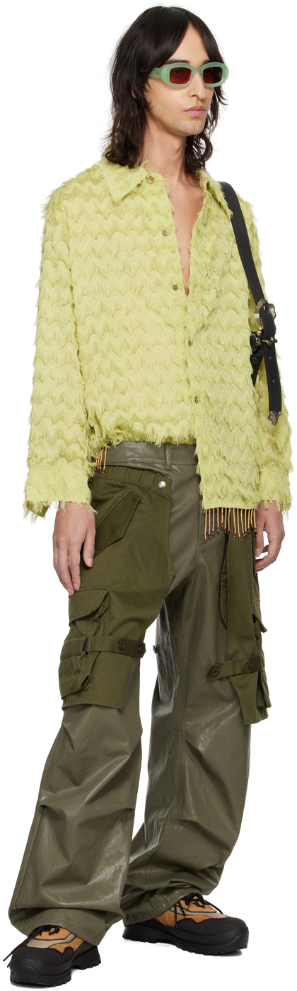 Andersson Bell Khaki Raptor Cargo Pants In Khaki