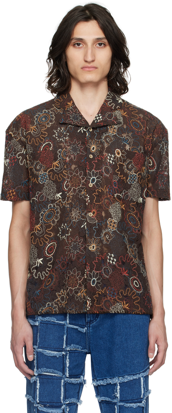 Shop Andersson Bell Brown Linus Shirt