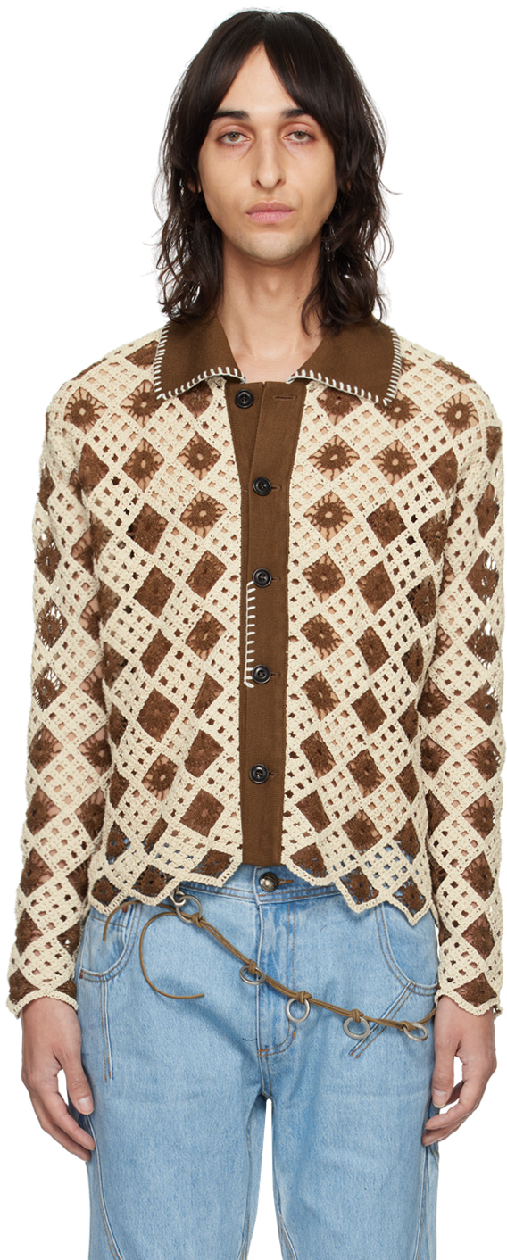 Shop Andersson Bell Brown Argyle Cardigan