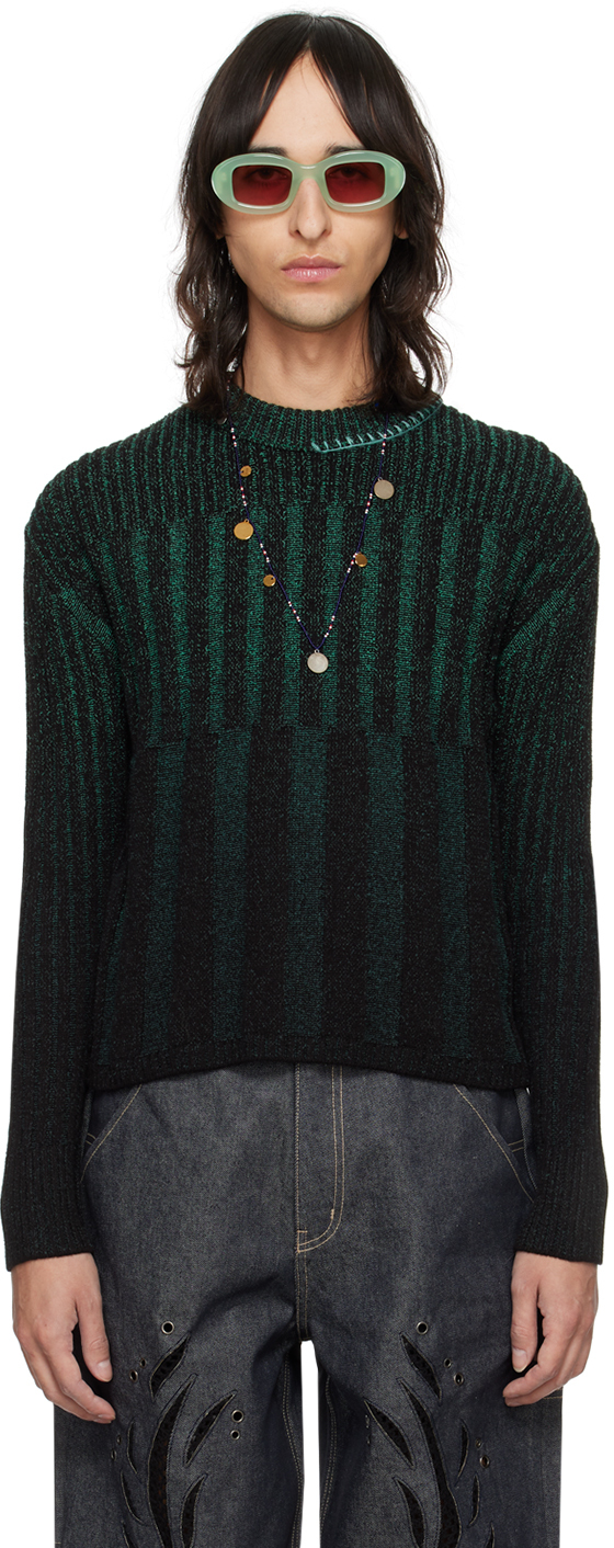 Black & Green Woosoo Sweater