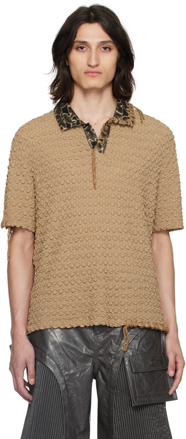 Shop Andersson Bell Tan Sapa Polo In Beige