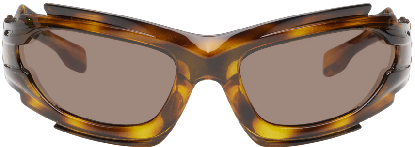 Burberry Brown Geometric Cat-eye Sunglasses