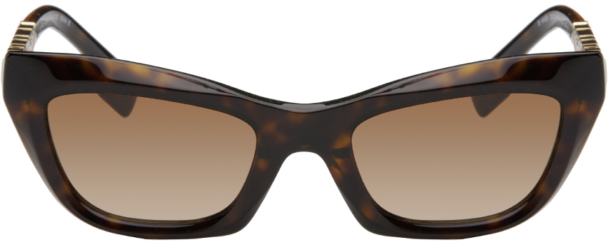 Burberry Tortoiseshell Cat-eye Sunglasses In 300213 Dark Havana