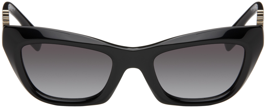 Burberry Black Cat-eye Sunglasses In 30018g Black