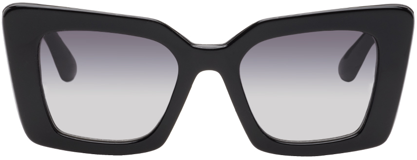 Burberry Black Cat-eye Sunglasses In 40368g