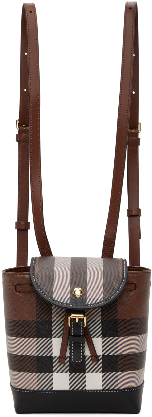 Brown Micro Backpack