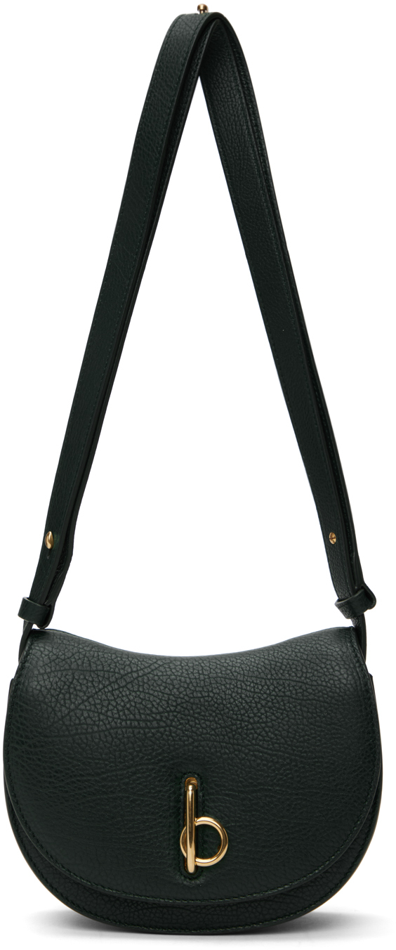 Burberry Green Mini Rocking Horse Bag In Vine