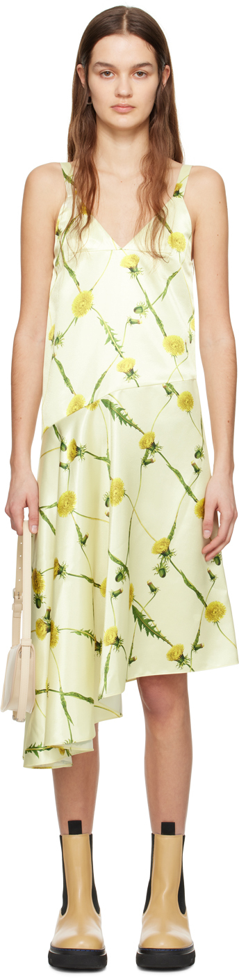 Yellow Dandelion Midi Dress