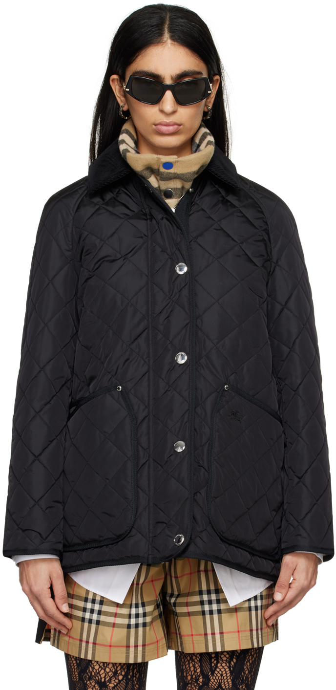 burberry black jacket womens