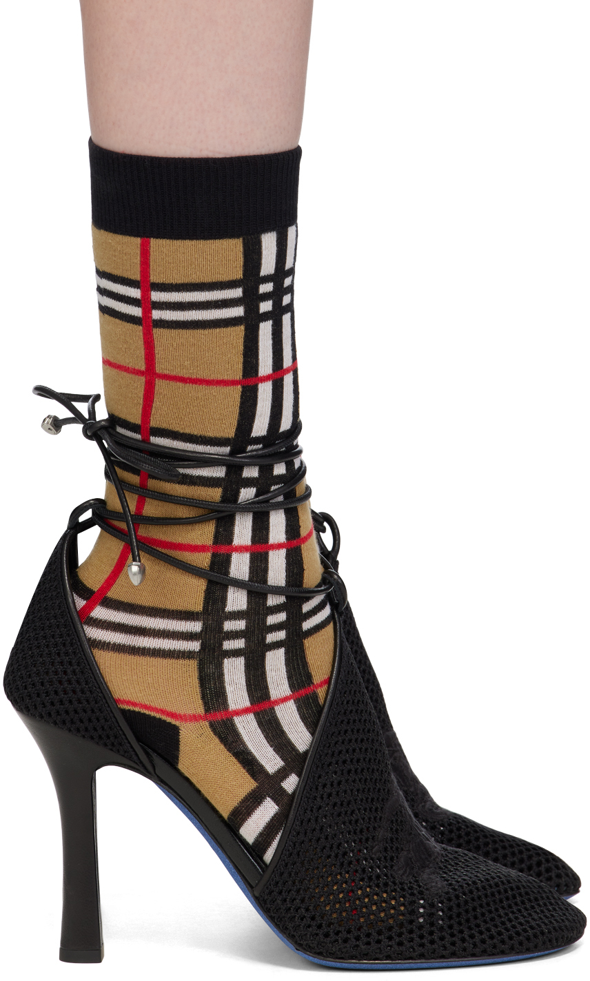 シューズ・サンダルその他 BURBERRY Woman High heel shoes Black 8107178 Burberry Women's Peep High Heel Slide Sandals | Bloomingdale's
