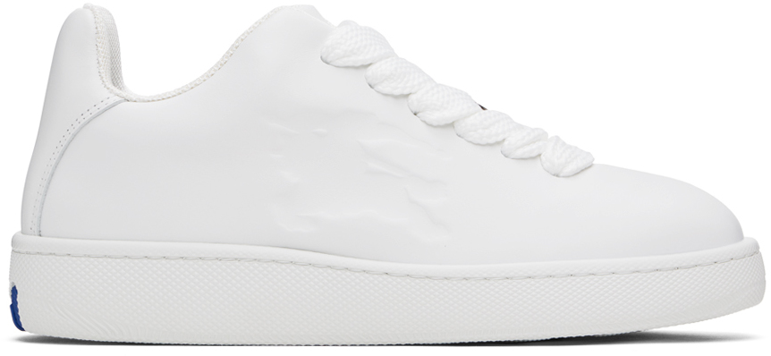White Leather Box Sneakers