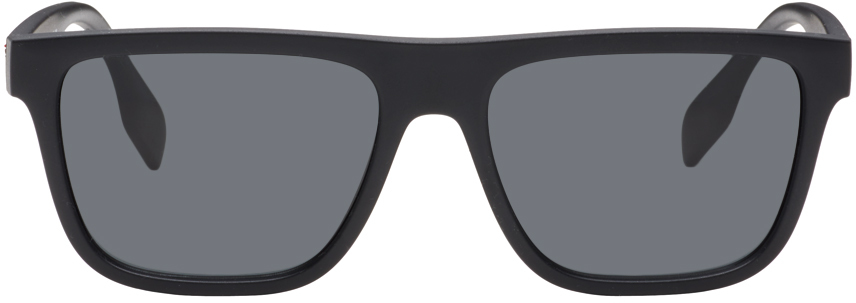 Burberry Black Square Sunglasses In 346487 Matte Black
