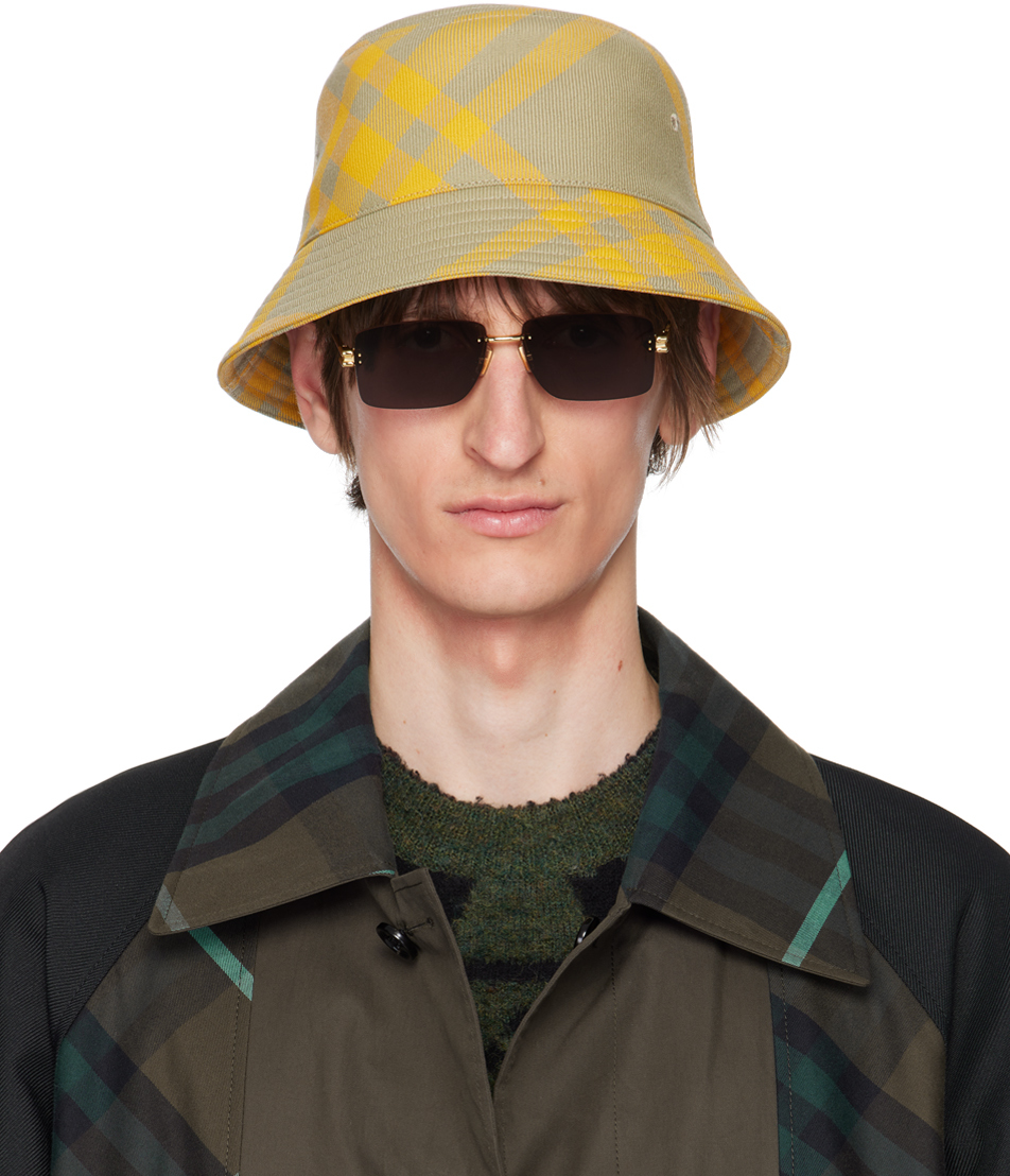 Burberry Debuted Bright-Yellow Bucket Hats for Men