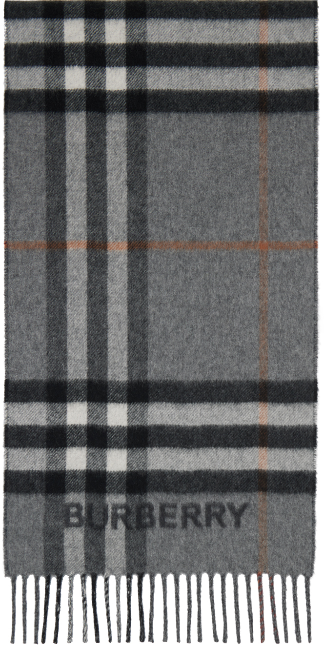 Burberry on sale scarf grey