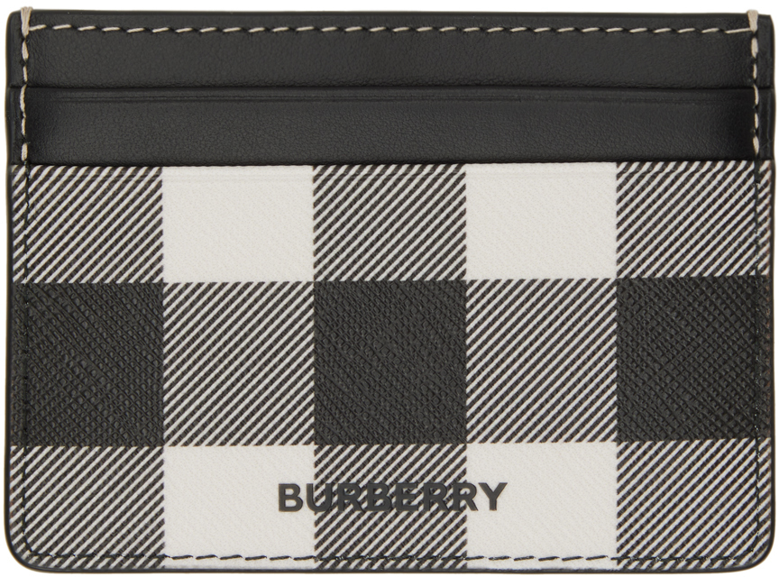 Brown Check Card Holder