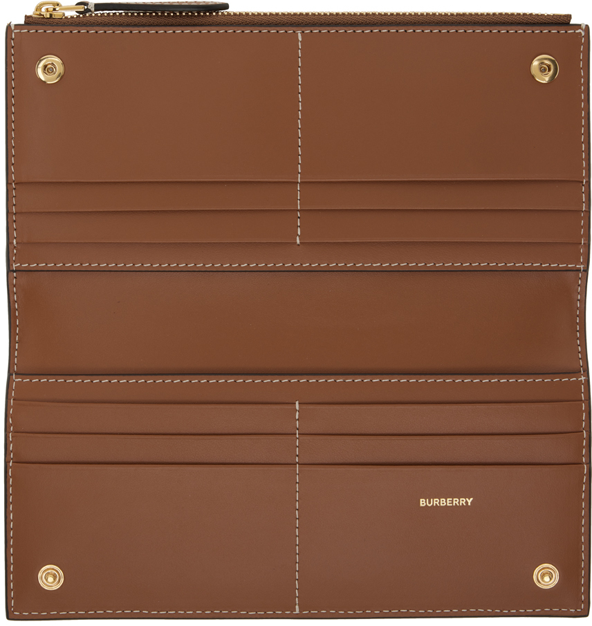 Burberry Beige Check Large Bifold Wallet In Archive Beige