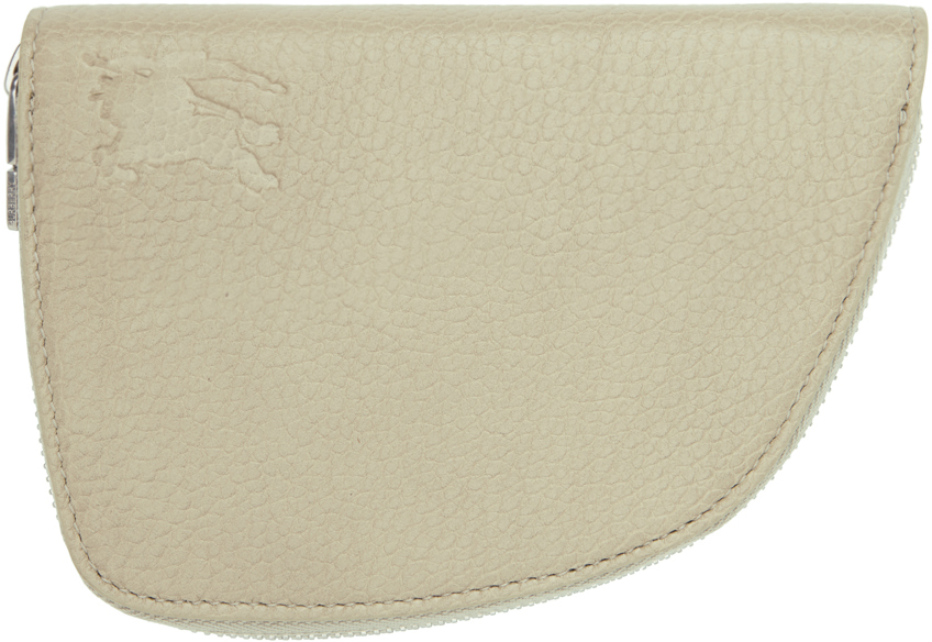 Taupe Medium Shield Zip Wallet