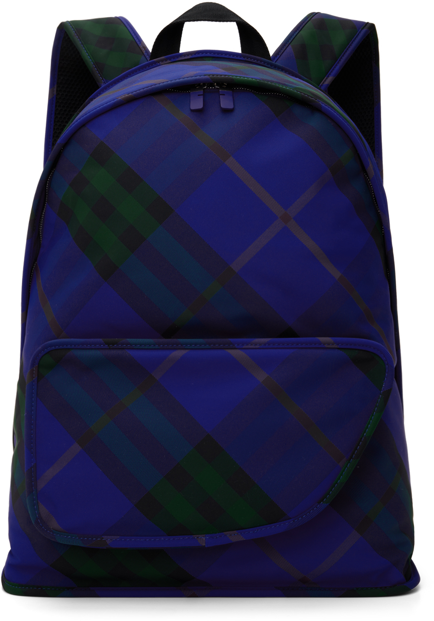 Blue Large Shield Backpack