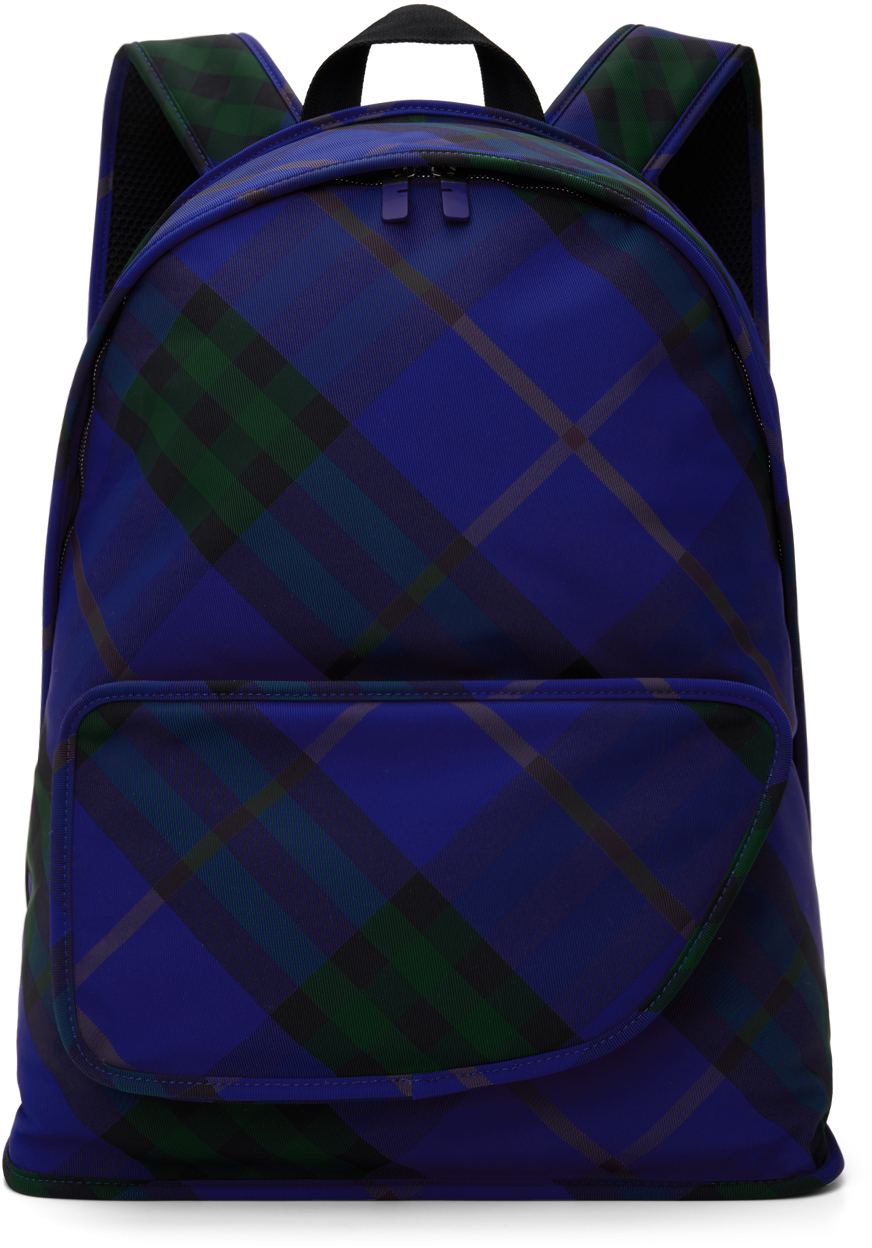 Blue burberry backpack online