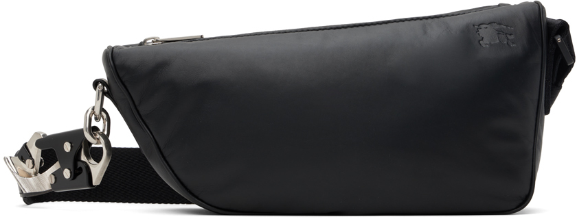 Black Shield Crossbody Bag