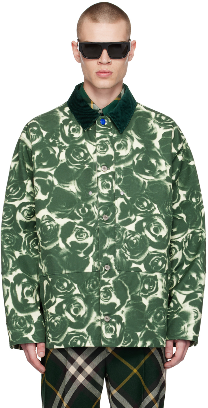 Burberry Green Rose Coat