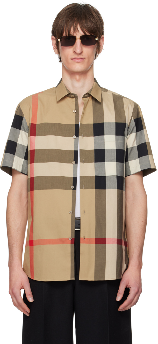 Burberry: Beige Summerton Shirt | SSENSE