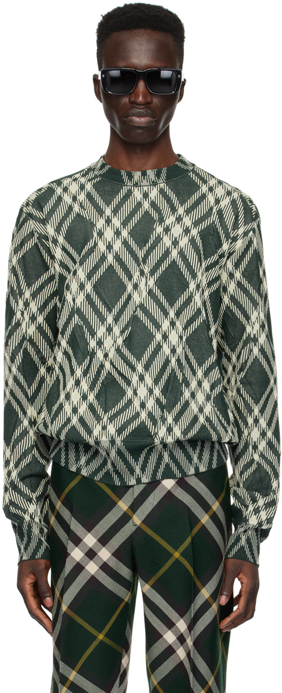 Green Check Sweater